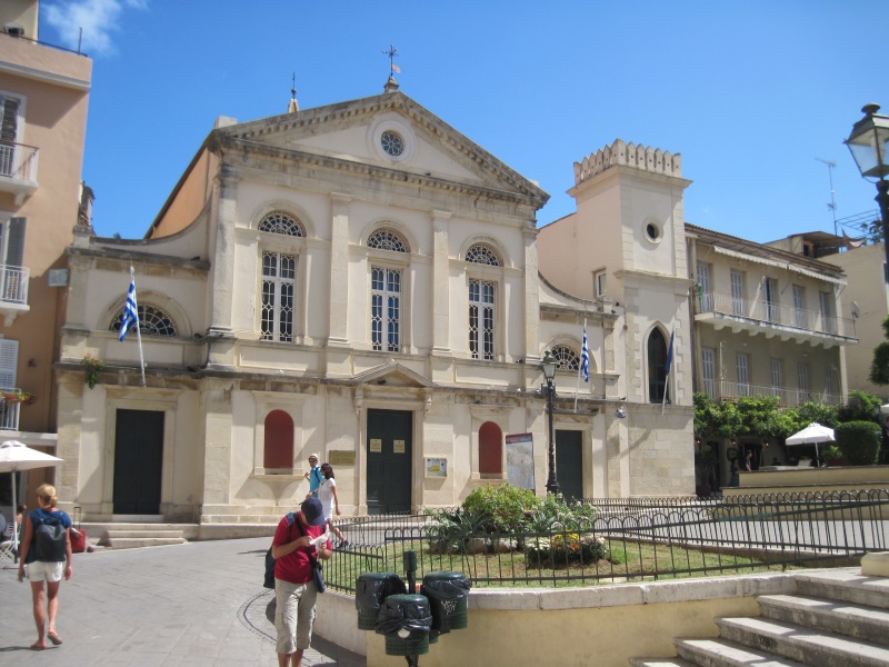 Ss James and Christopher Church is a landmark of Old Corfu Town, which is among the island's top tourist attractions.