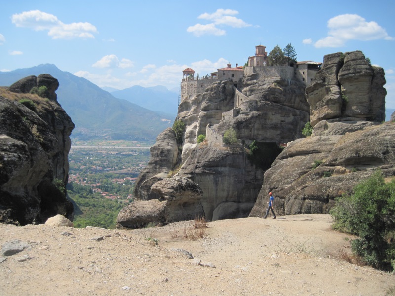 Varlaam is one of six remaining Meteora Monasteries that stand atop high rocks, overlooking the nearby valley and mountains. 