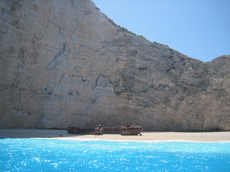 Navagio, known as Shipwreck, Beach on Zakynthos Island in the Ionian Sea is among the world's most photographed beaches.